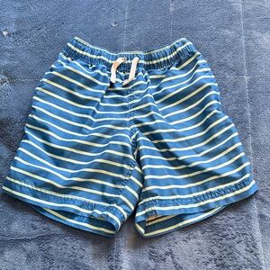 Blue Striped Bathing suit-size 6/7